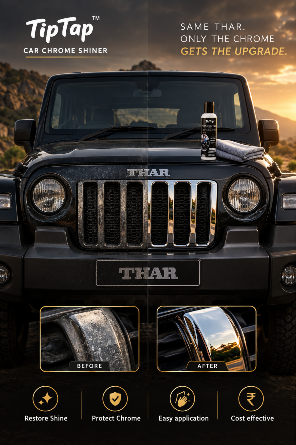 TipTap Car Chrome Shiner (100ml)