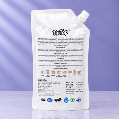 TipTap Lavender Handwash Pouch (650ml)