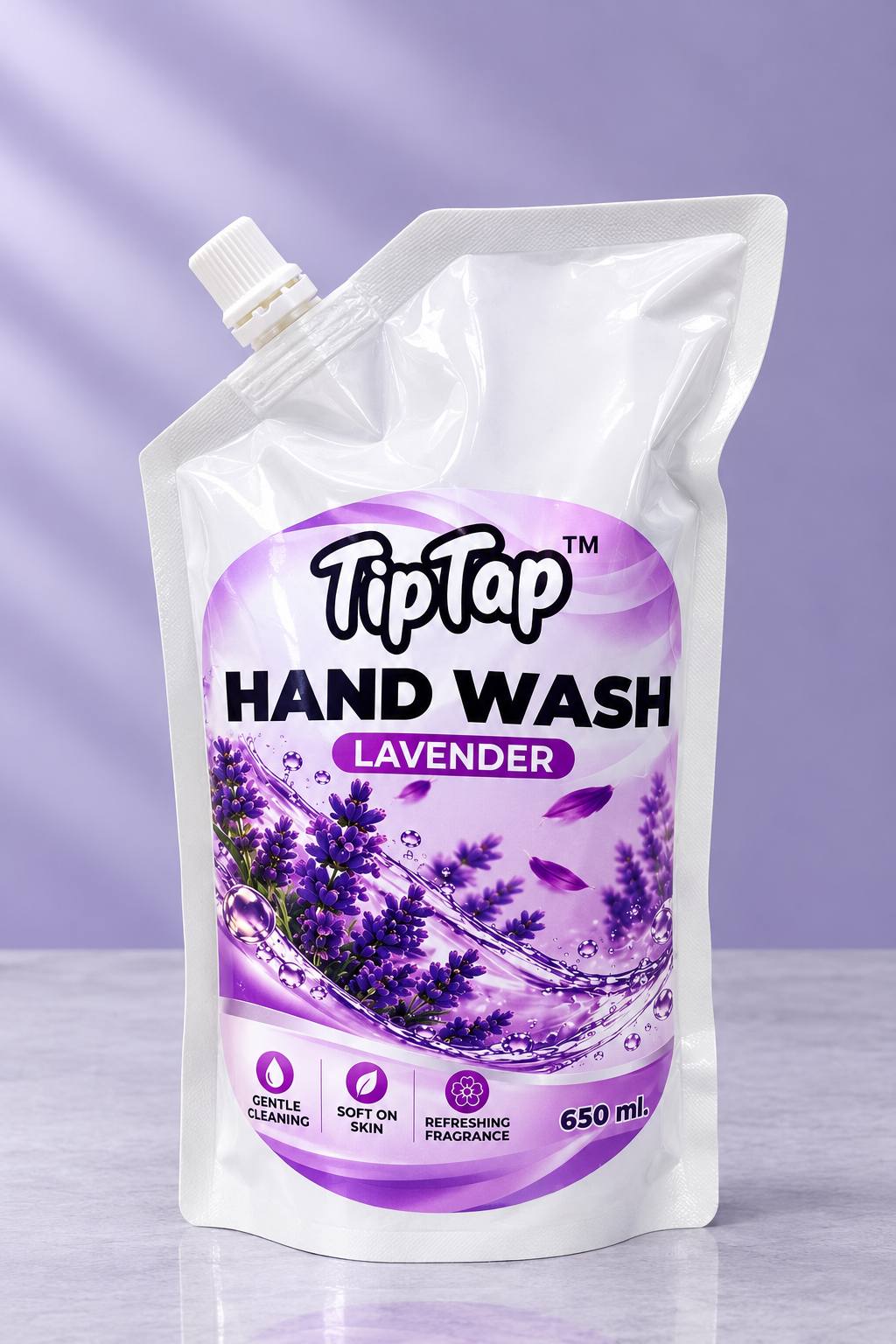 TipTap Lavender Handwash Pouch (650ml)